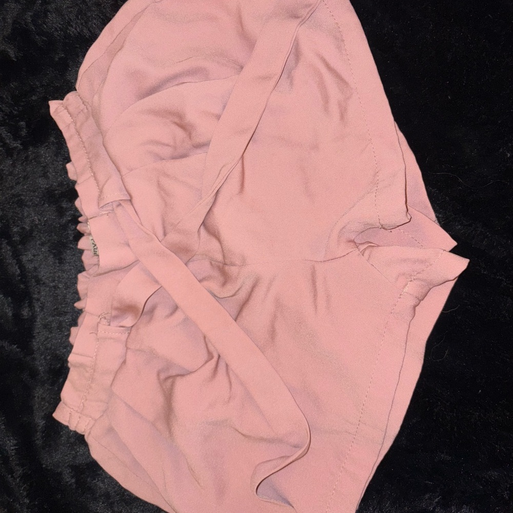 Pink Ruffled Shorts